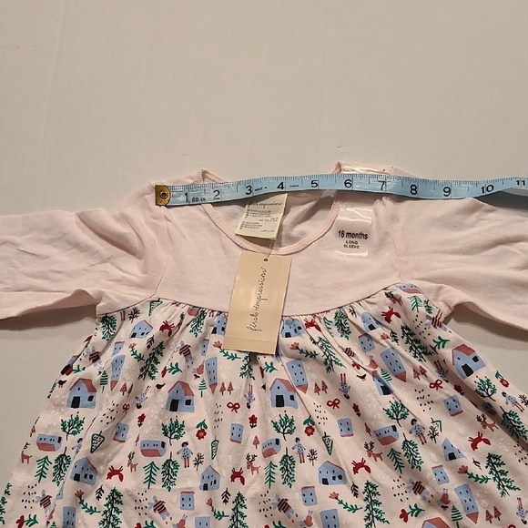 First Impressions Pink and Blue Patterned Long Sleeve Tee 18 Months NWT - Picture 6 of 9
